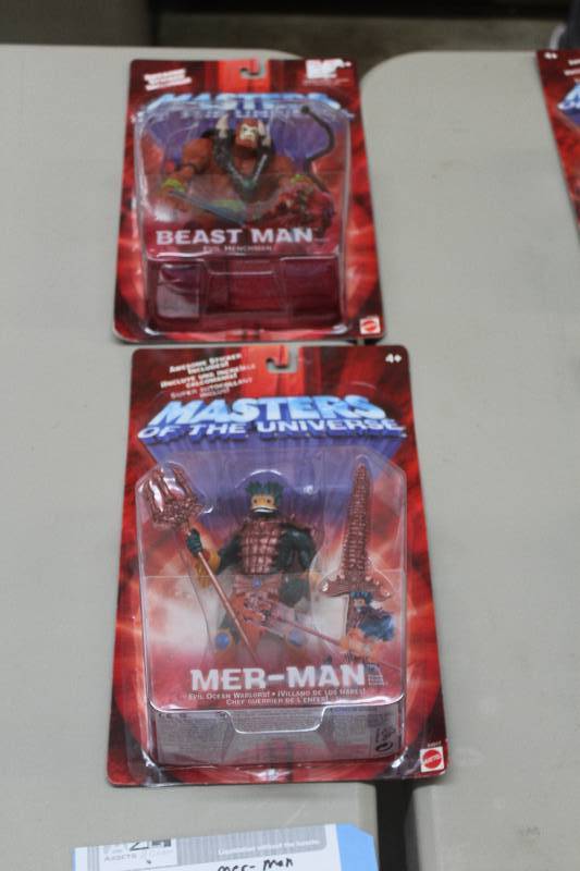 lot 109 image: Lot of (2) Mattel Masters Of The Universe Action Figures Including 1) Beast Man AND 1) Mer-man