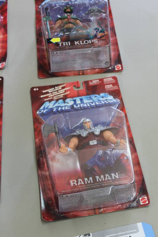 lot 110 image: Lot of (2) Mattel Masters Of The Universe Action Figures Including 1) Tri Klops AND 1) Ram Man