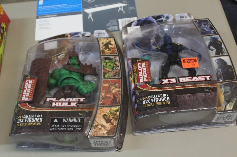 lot 126 image: Lot of (2) Marvel Legends Build A Figure Collection Action Figures Including 1) Planet Hulk AND 1) X3 Beast