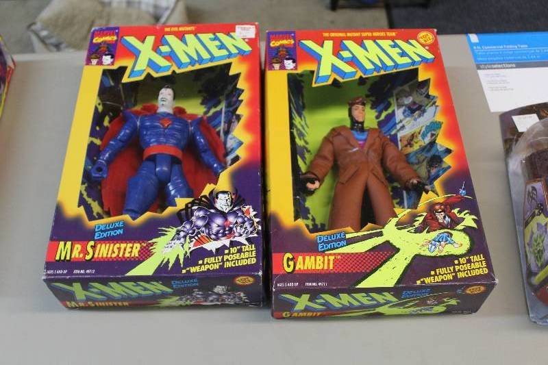 lot 120 image: Lot of (2) Marvel Comics X-Men Action Figures Including 1) Mr. Sinister AND 1) Gambit
