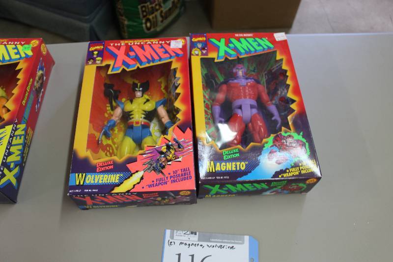 lot 116 image: Lot of (2) Marvel Comics X-Men Action Figures Including 1) Wolverine AND 1) Magneto