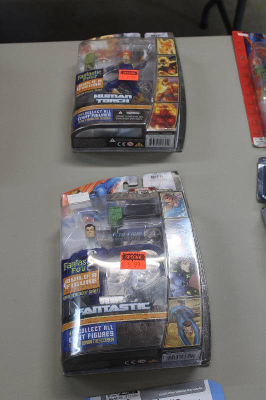 lot 123 image: Lot of (2) Marvel Legends Action Figures Including 1) Mr. Fantastic AND 1) Human Torch