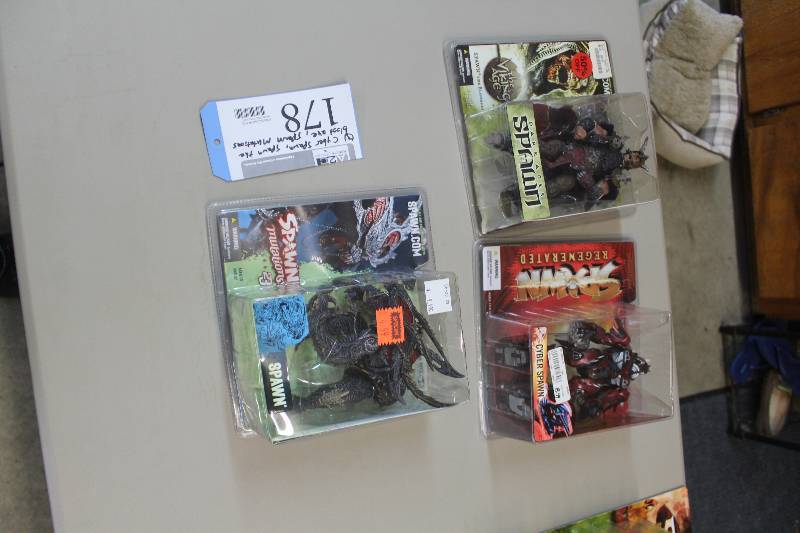 lot 178 image: Lot of (3) Spawn Action Figures Including 1) Cyber Spawn AND 1) Spawn The Blood Axe AND 1) Spawn Mutations