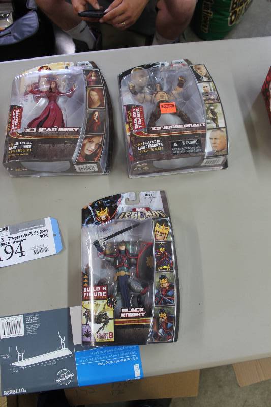lot 194 image: Lot of (3) Marvel Legends Build A Figure Collection Action Figures Including 1) Black Knight AND 1) X3 Jean Grey AND 1) X3 Juggernaut