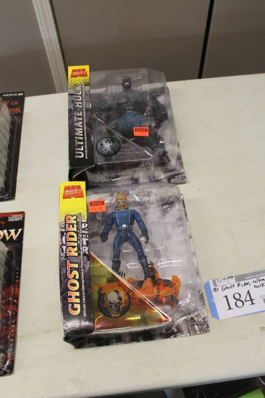 lot 184 image: Lot of (2) Marvel Select Action Figures Including 1) Ultimate Hulk AND 1) Ghost Rider