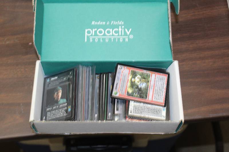 lot 271 image: Box Lot of Action Figure Cards