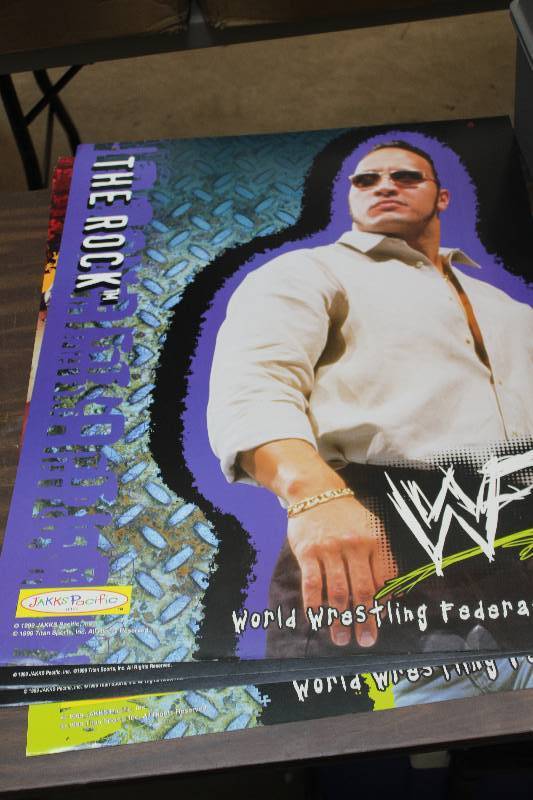lot 299 image: Lot of (4) WWF Posters