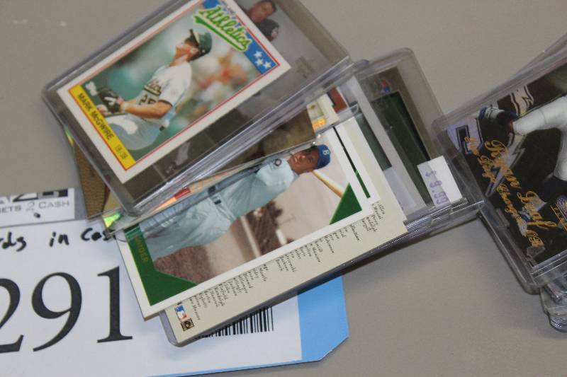 lot 291 image: Box Lot of Football Collectible Cards In Cases