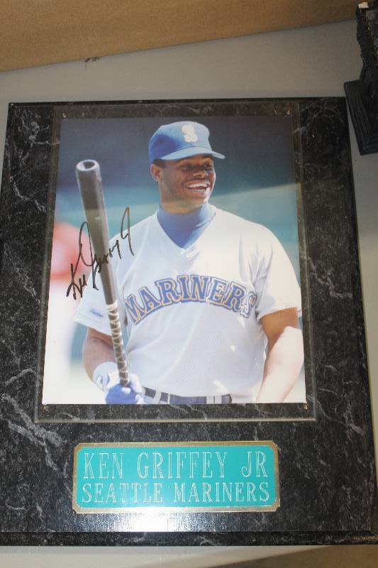 lot 292 image: Signed Ken Griffey Jr. Framed Wall Art