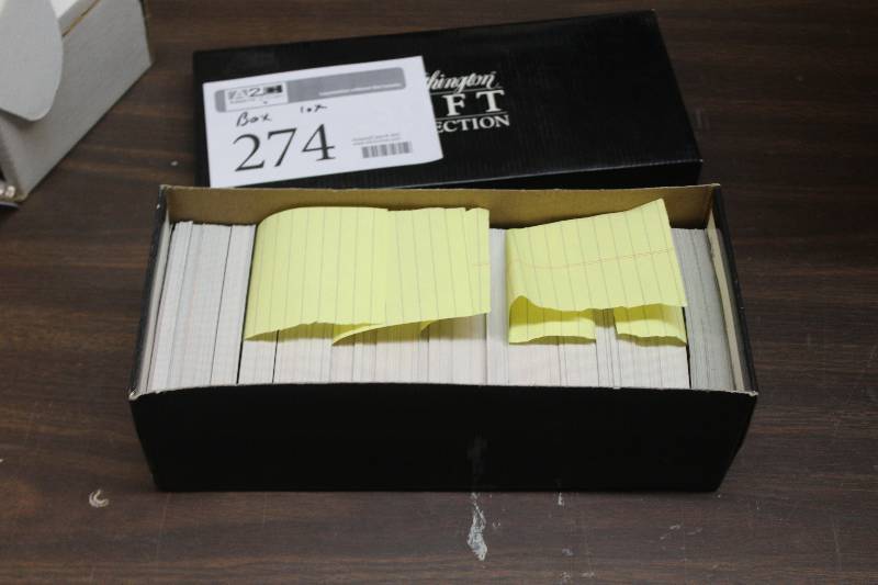 lot 274 image: Box Lot of Action Figure Cards