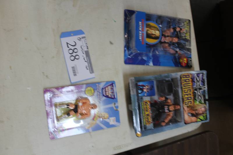 lot 288 image: Lot of (3) WCW,WF Collectibles