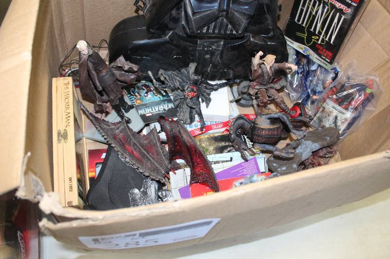 lot 285 image: Box Lot of Collectible Action Figures