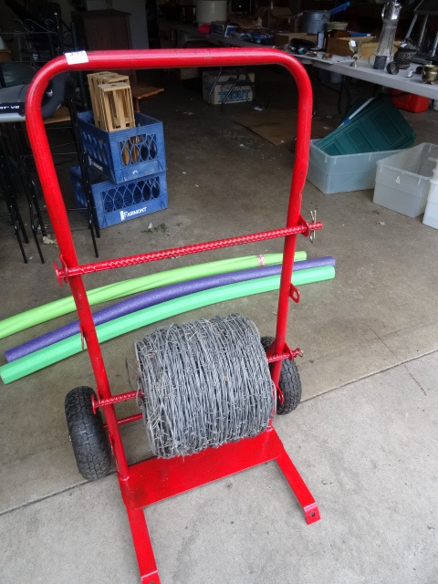 Barbed Wire & Cart