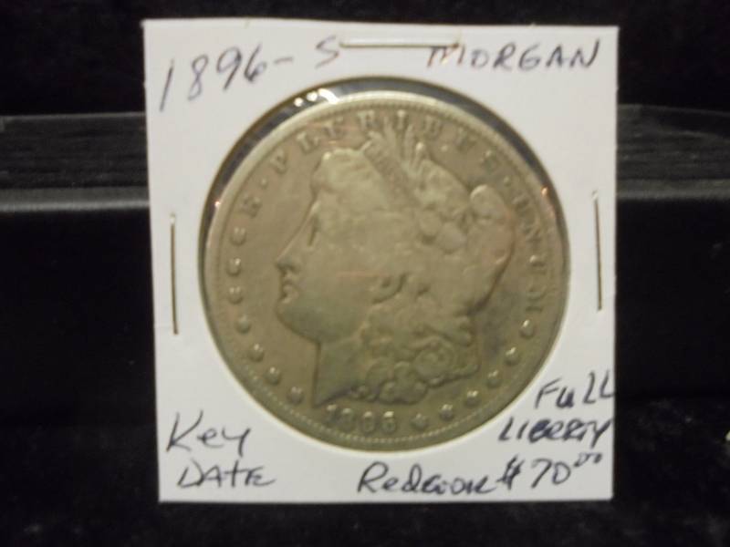 1896-S Morgan Silver Dollar