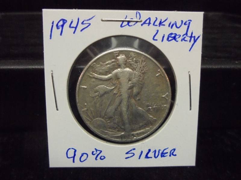 1945 Walking Liberty Half Dollar