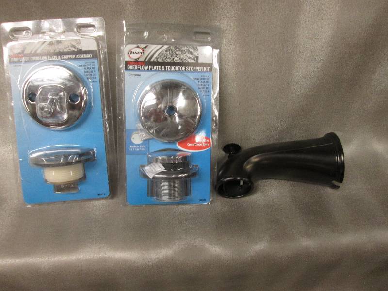 2 Chrome Overflow Plates Retail $16...