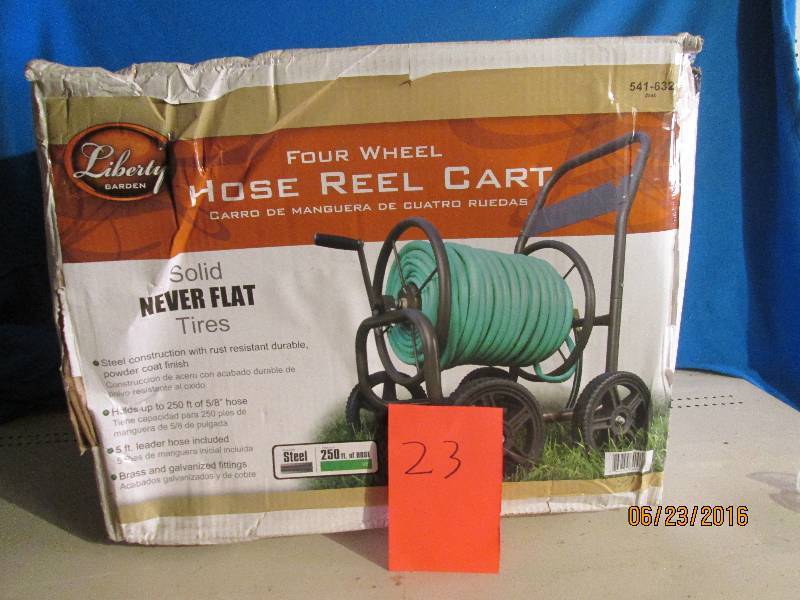 4 wheel hose cart hold up to 250 ft...