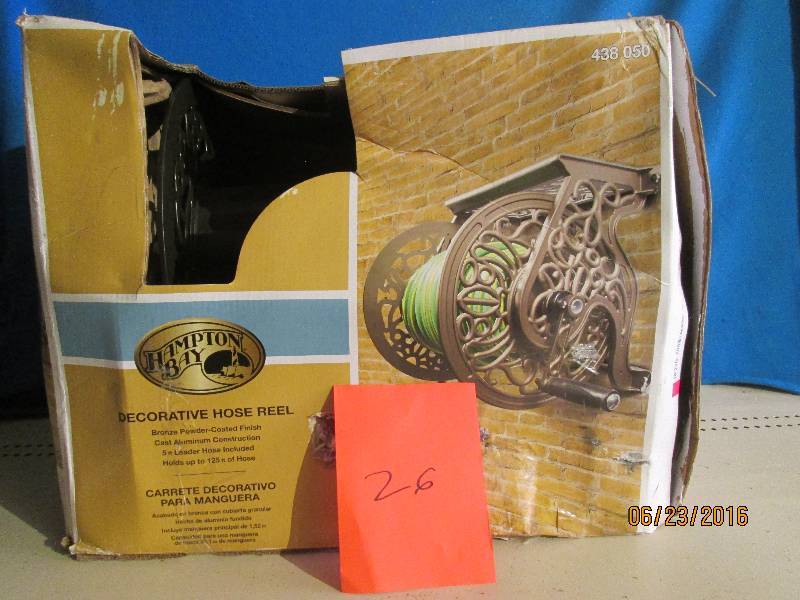 Bronze Decorative hose Reel holds 1...