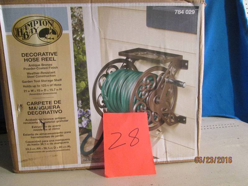 Bronze Decorative hose Reel holds 1...
