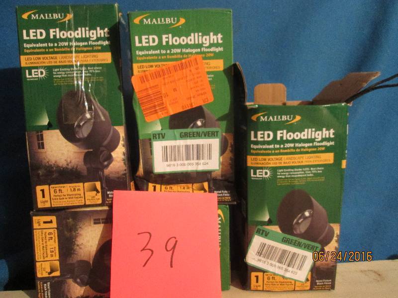 4 Malibu LED  light 20w Halogen flo...