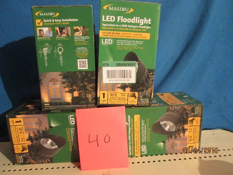 4 Malibu LED  light 50w Halogen flo...