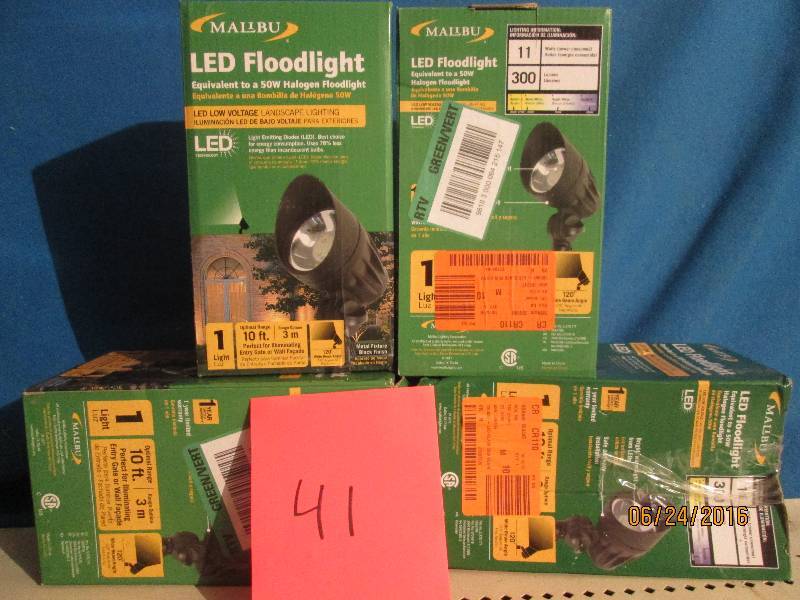4 Malibu LED  light 50w Halogen flo...