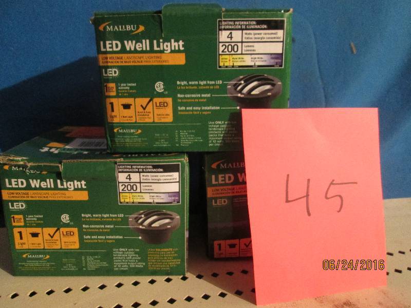 3 LED well lights 4w 200 lumens ...