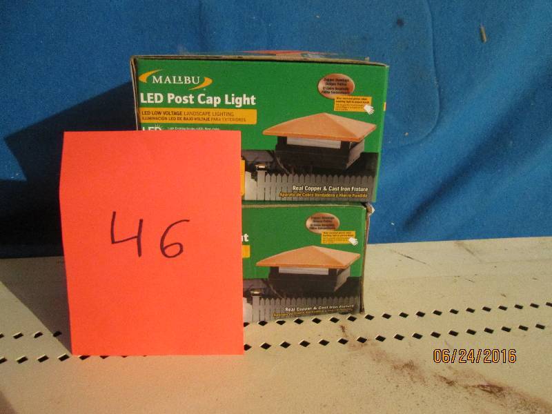 2 Malibu LED post cap light fits 4...