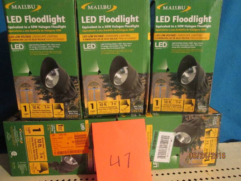 5 Malibu LED  light 50w Halogen floodlight 10ft range