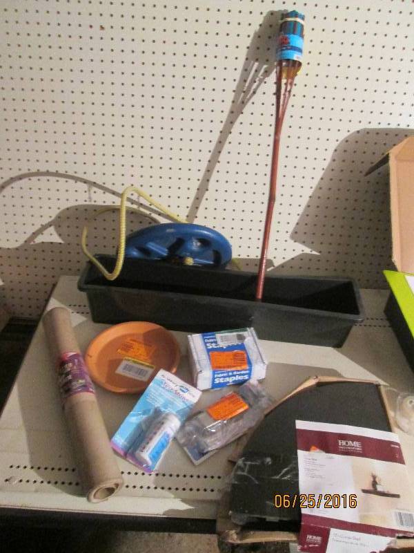 Lot of yard and garden items, swing...