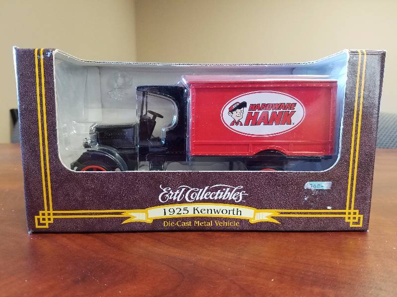 lot 4 image: 1925 Kenworth Truck Die Cast Bank Hardware Hank by Ertl