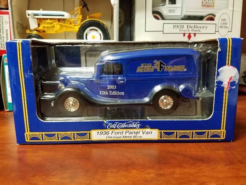 lot 74 image: 1936 Ford Panel Diecast bank by ERTL Fleet Farm