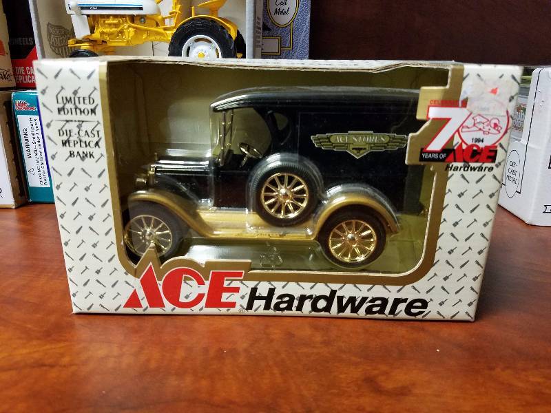 lot 79 image: Chevrolet Delivery Van Diecast Bank by ERTL Ace Hardware
