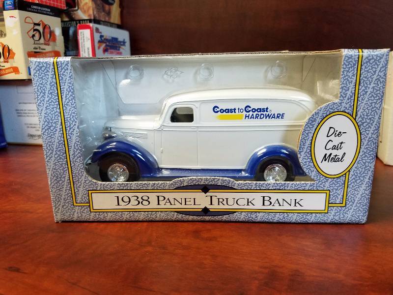 lot 85 image: 1938 Panel Truck diecast Bank By ERTL Coast to Coast
