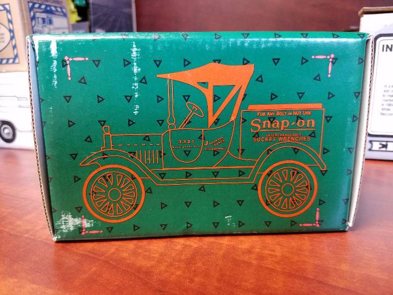 lot 95 image: 1920 Ford Runabout diecast Bank by ERTL Snap-On Tools