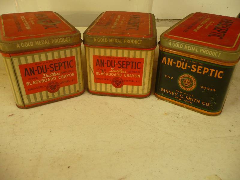 lot 78 image: Vintage An-Du-Septic Tin Cans