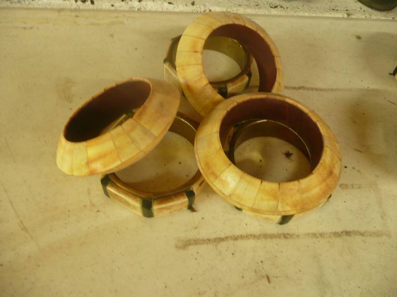 lot 108 image: Vintage Bracelets - Bone & Ebony