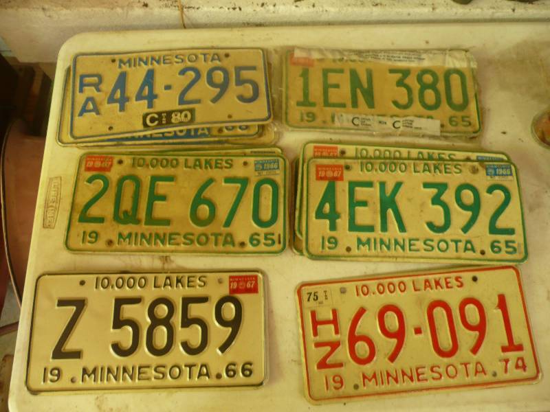 lot 213 image: 1960s - 70s License Plates