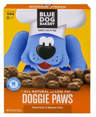 lot 103 image: Newmans Own Organics Premium Dog Treats, and Blue Dog Bakery Natural and Low Fat Dog Treats