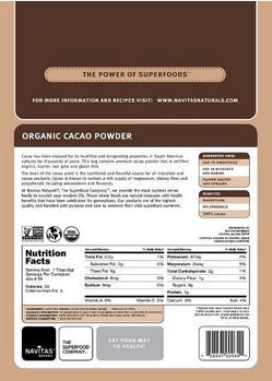 lot 113 image: Navitas Naturals Organic Cacao Powder, 16-oz. Pouch