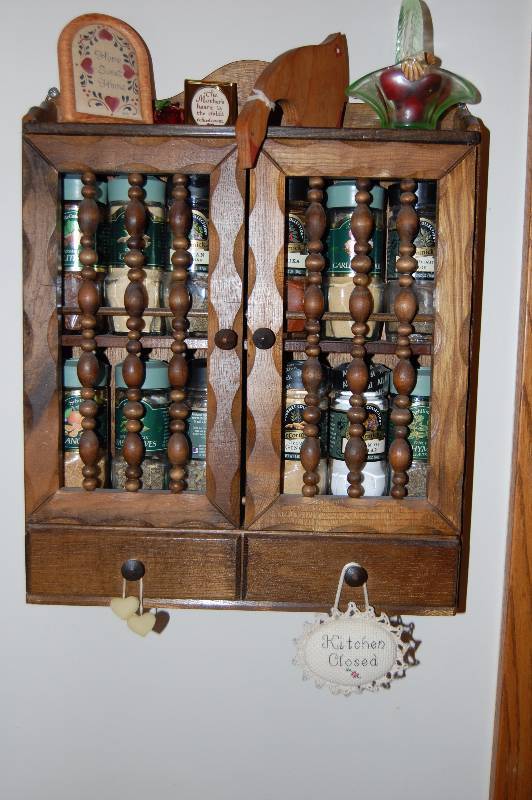 lot 14 image: Spice Shelf with Jars