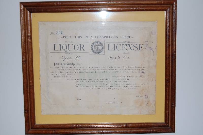 lot 74 image: Liquor License