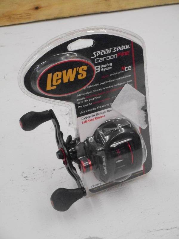 lot 28 image: New Lews Speed Spool Carbon Fire Re...