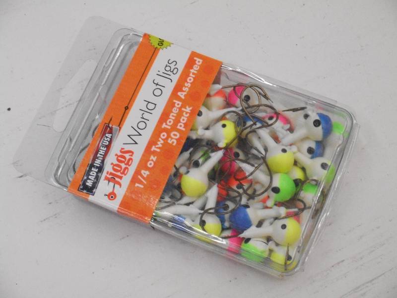 lot 103 image: New 50-Pack Of 14oz Fishing Jigs ...