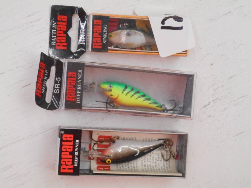 lot 126 image: (3) Unused Rapala Fishing Lures ...