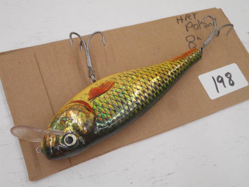 lot 198 image: (1) 8 HRT Polland Muskie Lure ...