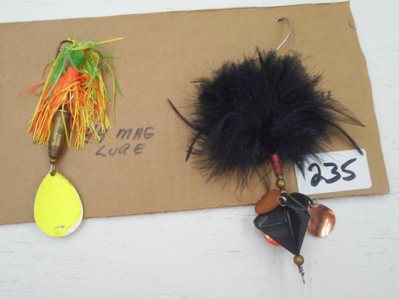 lot 235 image: (1) 44-Mag Lure & (1) 6 Muskie Lur...