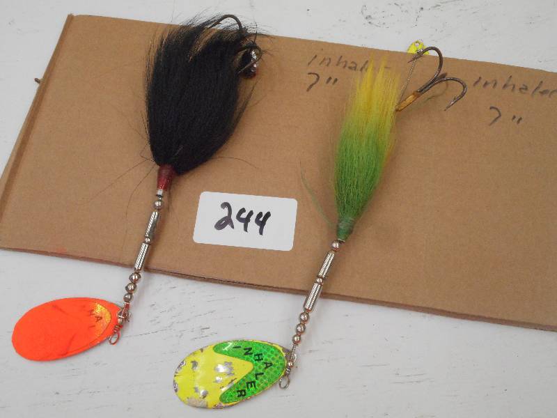 lot 244 image: (2) 7 Inhaler Muskie Lures ...