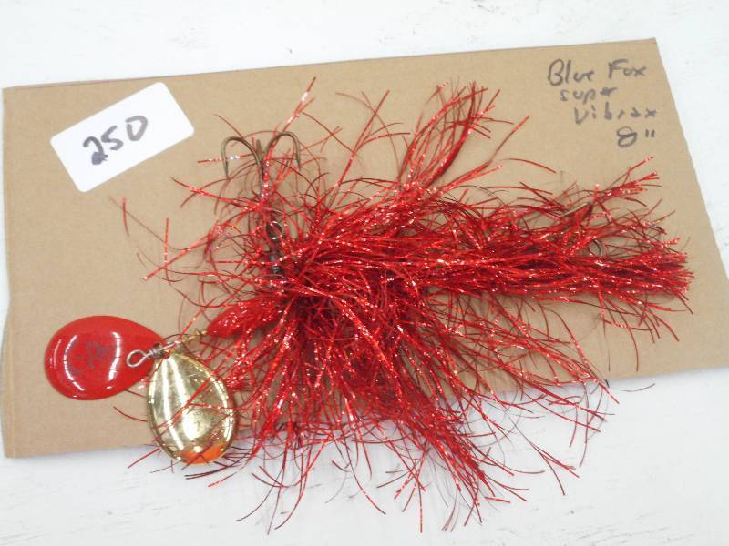 lot 250 image: (1) 8 Blue Fox Super Bribax Muskie...
