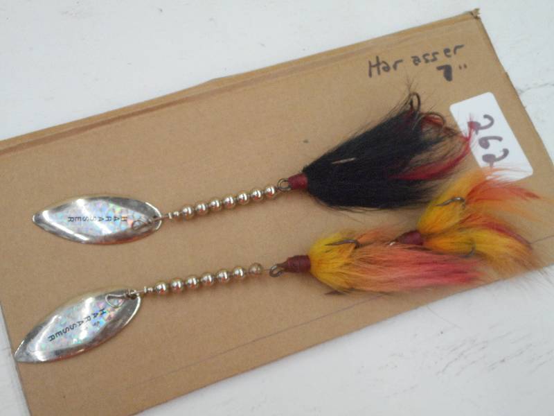 lot 262 image: (2) 7 Harasser Muskie Lures ...